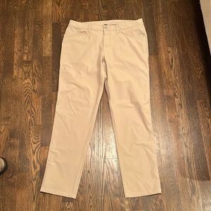 Lululemon mens pants. Khaki. Size 34. Too big for me